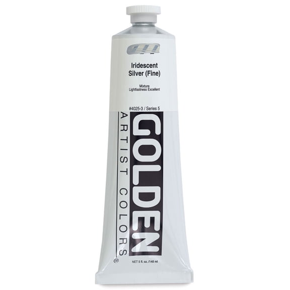 Golden Iridescent Acrylic, 5 oz., Iridescent Silver