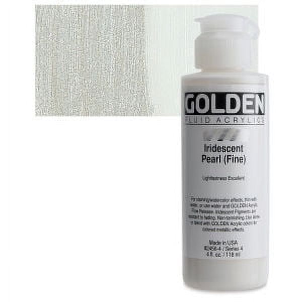 Golden Iridescent Fluid Acrylic, 4 oz., Iridescent Pearl