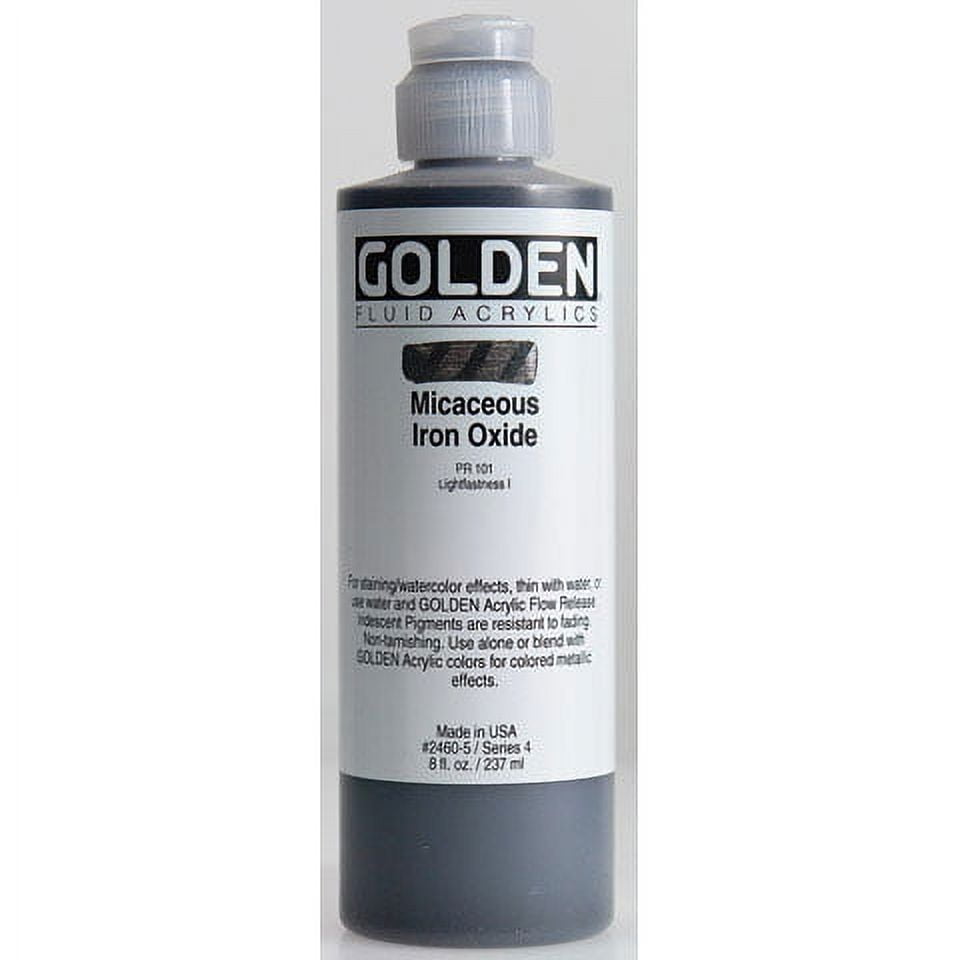 Golden - Iridescent Fluid Acrylic - 8 oz. - Iridescent Gold