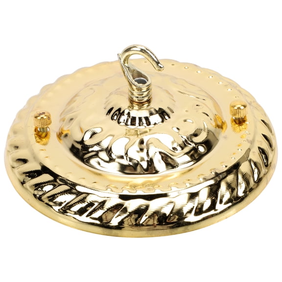 Tineasur Vintage Golden Ceiling Plate Light Holder Sturdy Hook for Pendant Lights