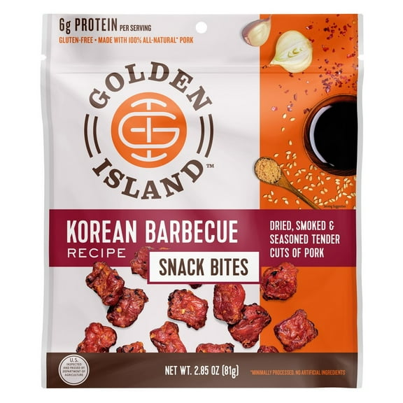 Golden Island Korean BBQ Snack Bites 2.85 oz (Pack of 3)