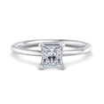 thumbnail image 1 of Golden Jewel 1.7 Ct Princess Cut Moissanite Engagement Ring - Moissanite in 14K White Gold Plated - Prong Set Design for Women - Perfect for Anniversaries, Weddings and Gifts, 1 of 3