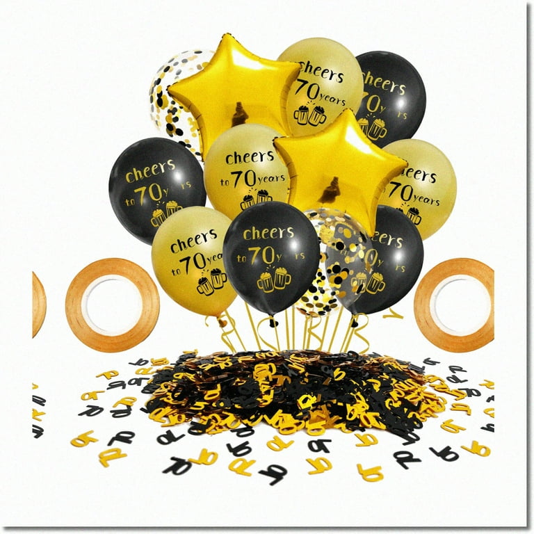 My Little Day printed confetti balloons - golden My Little Day printed confetti balloons - golden