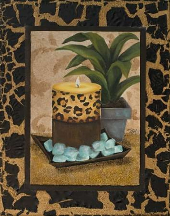 Golden Jungle Bath I Canvas Art - Tiffany Hakimipour (22 x 28)