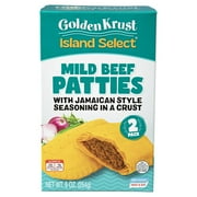 Golden Krust Island Select Mild Beef Patties with Jamaican Style Seasonings, 2 Ct, 9 oz (Frozen)
