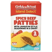 Golden Krust Island Select Spicy Beef Patties with Jamaican Style Seasonings, 2 Ct, 9 oz (Frozen)