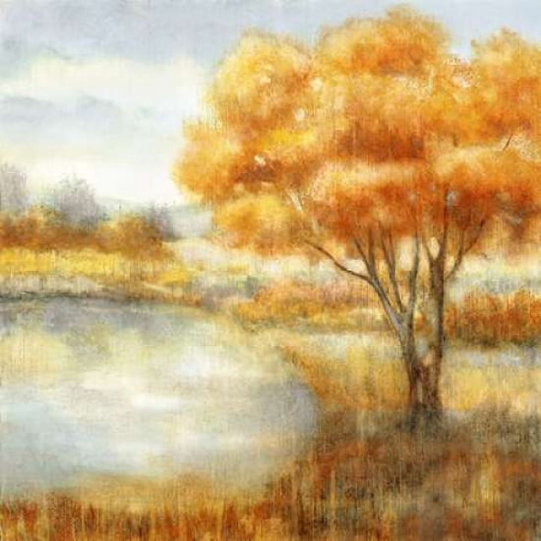 Golden Landscapes Canvas Art - Nan (24 x 24)