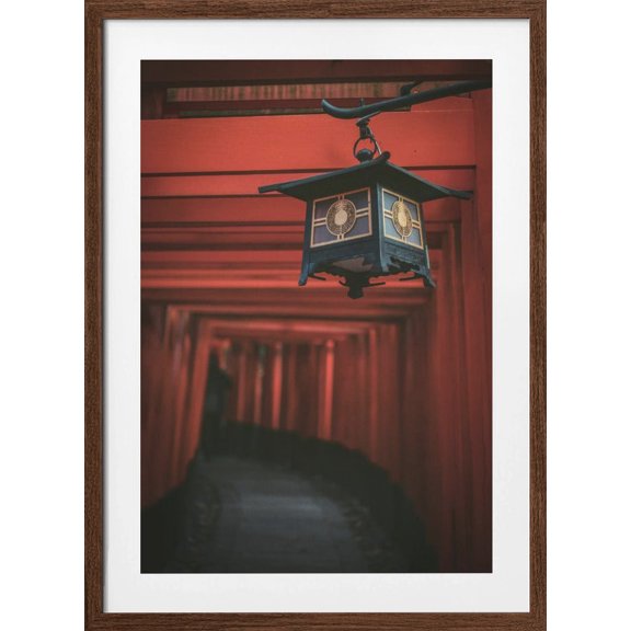 Golden Lantern Framed Art Modern Wall Decor