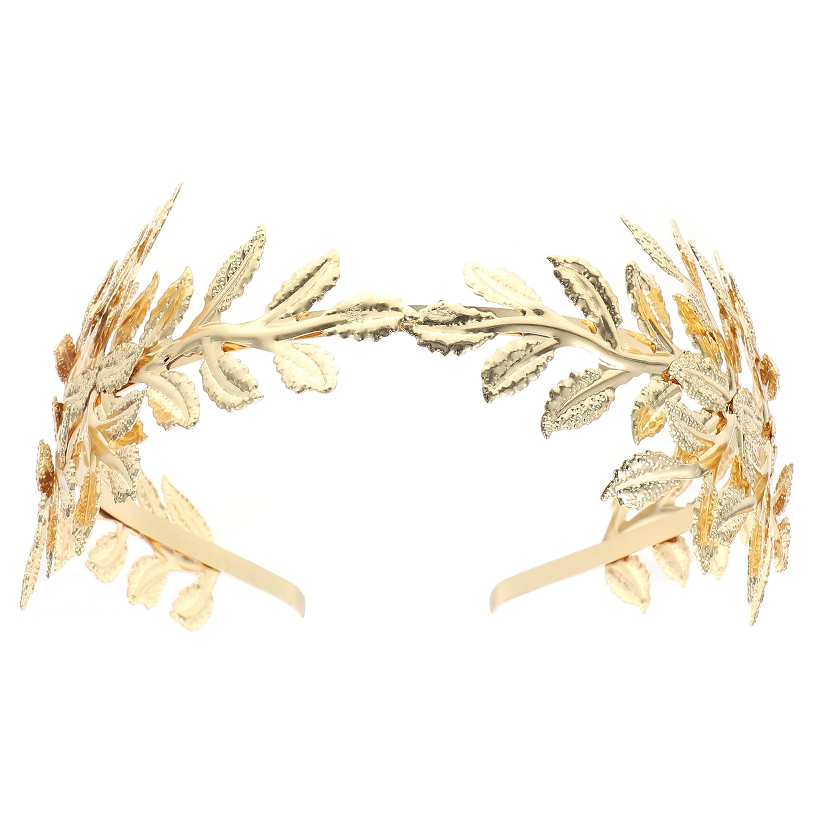 Gold Colored Leaf Headband Amazon.com : Back-worn Leaf Metal Headband,Fashion Gold Leaf  main image 3