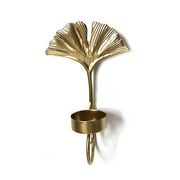 ✪ Golden Leaf Rack Pendant Candle Holder Leaf Candlestick Home Decorations Gift