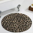 thumbnail image 1 of Golden Leopard Round Carpet Circle Rug Outdoor Patio Area Rug Washable Large Area Rugs Hallway Room Decor Fitness Mats, 1 of 8