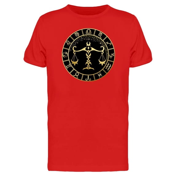 Golden Libra Black Frame Tee Men's -Image by Shutterstock