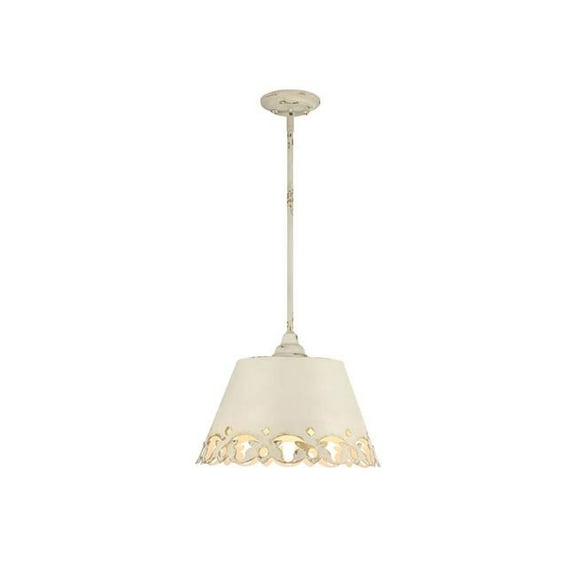 Golden Lighting 0883-3P AI Alcott 2-Light Wall Sconce in Antique Ivory with No Shade