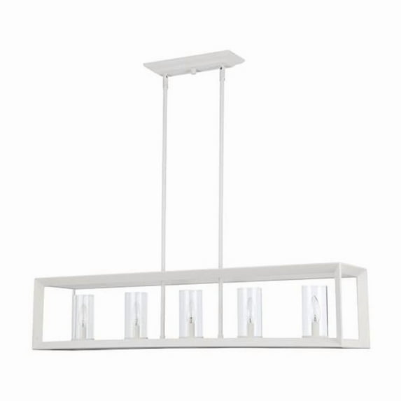 Golden Lighting Smyth 5-light Island Light in Natural White