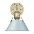 thumbnail image 1 of Golden Lighting 3306-Ba1 Ab Orwell 1 Light 10" Tall Bathroom Sconce In Aged Brass - Brass, 1 of 7