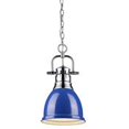 thumbnail image 1 of Golden Lighting-3602-S CH-BE-Duncan - One Light Small Pendant  Chrome, 1 of 2