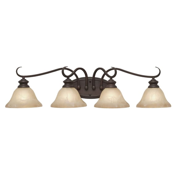 Wry Lighting Lancaster 4-light Vanity in Rubbed Bronze