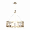 thumbnail image 1 of Golden Lighting 6068-5 BCB Marco 5-Light Chandelier in Brushed Champagne Bronze with Clear Glass, 1 of 7