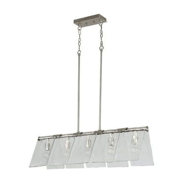Golden Lighting 6072-Lp Serenity 5 Light 11" Wide Linear Pendant - Grey
