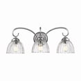 thumbnail image 1 of Golden Lighting 6952-BA3 CH-CLR Audra 3-Light Vanity Light in Chrome with Clear Glass, 1 of 1
