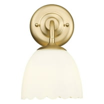 Golden Lighting 6954-1W Dorinda 11" Tall Wall Sconce - Brushed Champagne Bronze / Opal