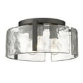 thumbnail image 1 of Golden Lighting Aenon 3-light Flush Mount in Matte Black, 1 of 5
