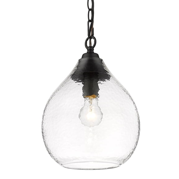 Golden Lighting Ariella 1-light Pendant in Matte Black