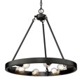 thumbnail image 1 of Golden Lighting Castile 6-Light Chandelier in Matte Black, 1 of 2