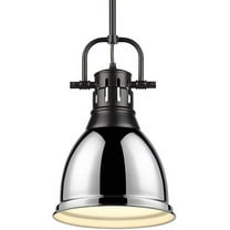 Golden Lighting - Duncan - 1 Light Small Pendant with Rod in Classic style -