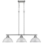 Golden Lighting 3602-3LP-PW-WH Duncan 3 Light Pendant,White