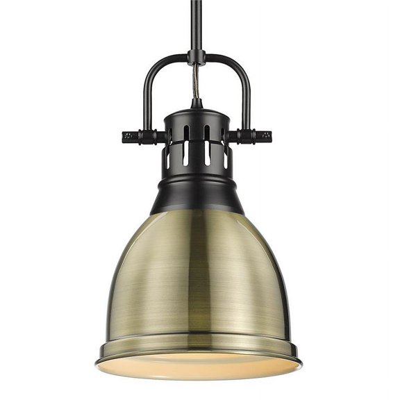 Golden Lighting Duncan Small Pendant with Rod
