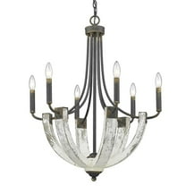 Wry Lighting Elwood 6-light Chandelier in Antique Black Iron