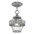 thumbnail image 1 of Wry Lighting Ferris 1-light Semi-Flush Mount in Blue Verde Patina, 1 of 4