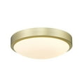 thumbnail image 1 of Golden Lighting Gabi Integrated LED 10in Flush Mount in Brushed Champagne Brass, 1 of 12