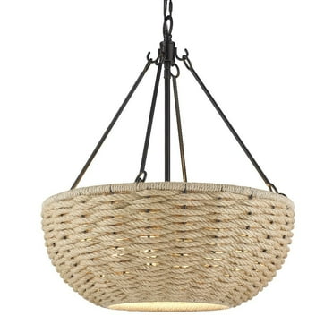 Golden Lighting Hathaway 4-Light Pendant in Matte Black