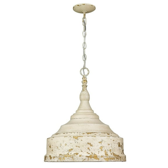 Golden Lighting Keating 3-light Pendant in Antique Ivory