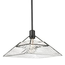 Golden Lighting Kepler 1-light Pendant in Matte Black