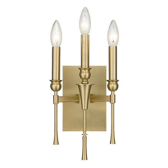Golden Lighting Landon 3-light Wall Sconce in Brushed Champagne Brass