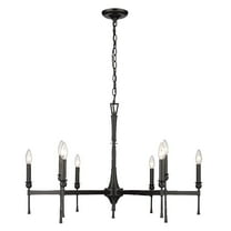 3509-9 BLK-Golden Lighting-Landon - 9 Light Chandelier-22.63 Inches Tall and 34 Inches Wide -Traditional Installation