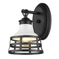 thumbnail image 1 of Wry Lighting Locklyn 1-light Wall Sconce in Matte Black, 1 of 2