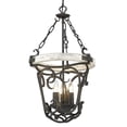 thumbnail image 1 of Golden Lighting Madera 3-Light Pendant in Antique Black Iron, 1 of 7