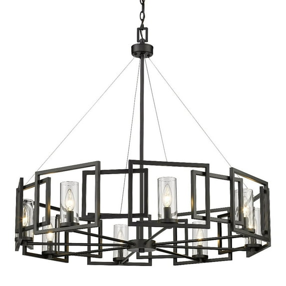 Golden Lighting Marco 8-light Chandelier in Matte Black