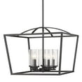 thumbnail image 1 of Golden Lighting Mercer 5-Light Chandelier in Matte Black, 1 of 6