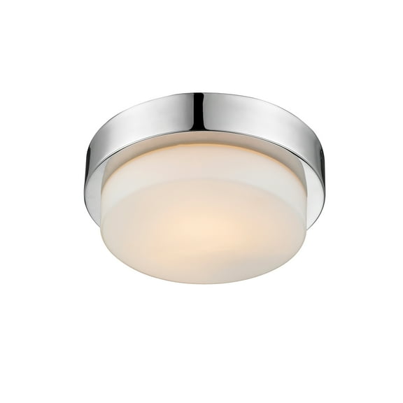 Wry Lighting Morgon 1-light Flush Mount in Chrome