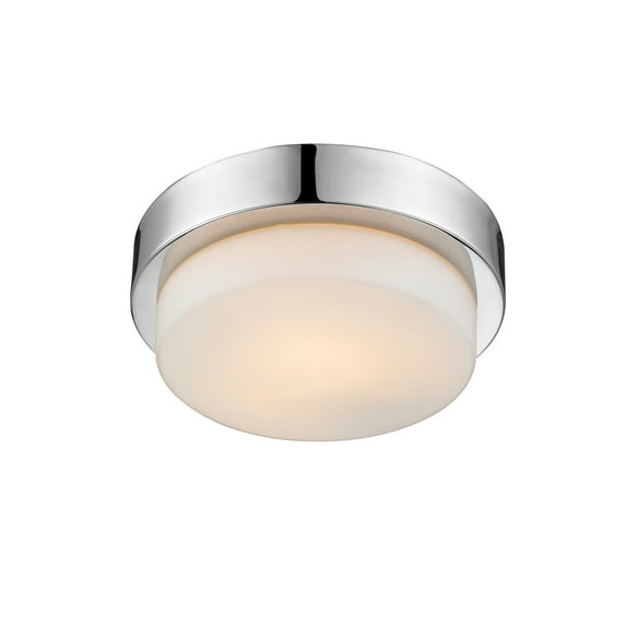 Wry Lighting Morgon 1-light Flush Mount in Chrome