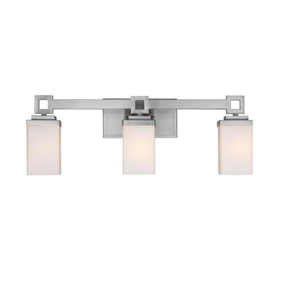 Golden Lighting 4444-BA3 PW Nelio Bath Vanity, Pewter