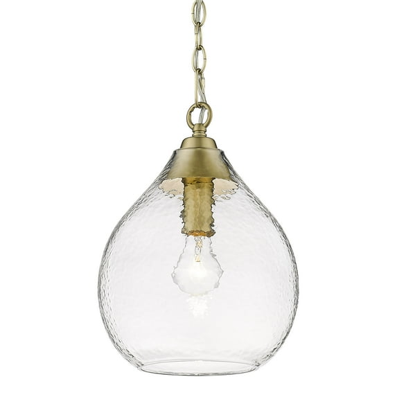 Golden Lighting Ariella 1-light Pendant in Brushed Champagne Brass