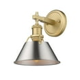 thumbnail image 1 of 3306-BA1 BCB-PW Golden Lighting Orwell - 1 Light Bath Vanity-9.88 Inches Tall and 7.5 Inches Wide-Brushed Champagne Bronze Finish-Pewter Shade Color, 1 of 3