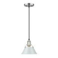 thumbnail image 1 of 3306-S PW-DB-Golden Lighting-Orwell - 1 Light Small Pendant-7.5 Inches Tall and 7.5 Inches Wide-Pewter Finish-Dusky Blue Shade Color   -Traditional, 1 of 2