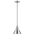 thumbnail image 1 of Yep by Golden Lighting Orwell 1-light 8in Pendant in Pewter and Chrome shade, 1 of 2